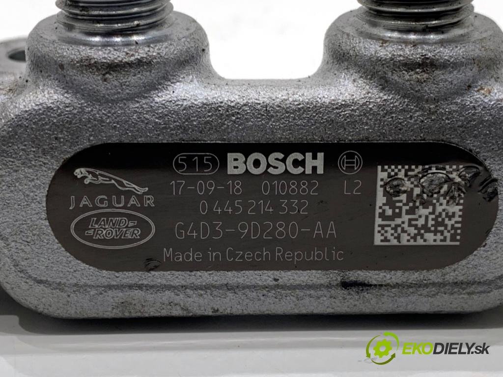 JAGUAR XF II sedan 2018 132 kW 2.0 D 1999 Lišta vstrekovacia 0445214332 G4D3-9D280-AA (Vstrekovacia lišta)