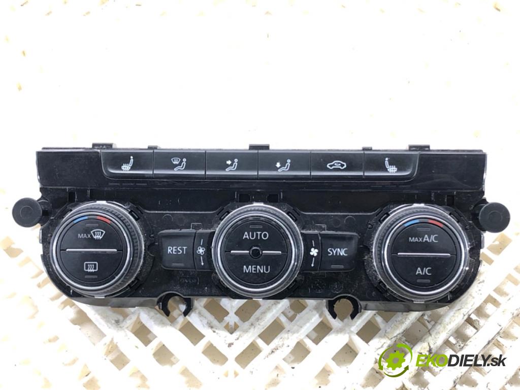 VW PASSAT B8 Kombi 2016 140 kW 2.0 TDI 1968 Panel ovládania kúrenia 5G0907044BP (Prepínacie páčky pod volantom)
