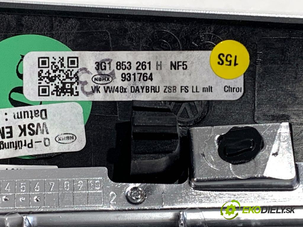 VW PASSAT B8 Kombi 2016 140 kW 2.0 TDI 1968 lišty kryt 3G1853262AJ (Lišta)