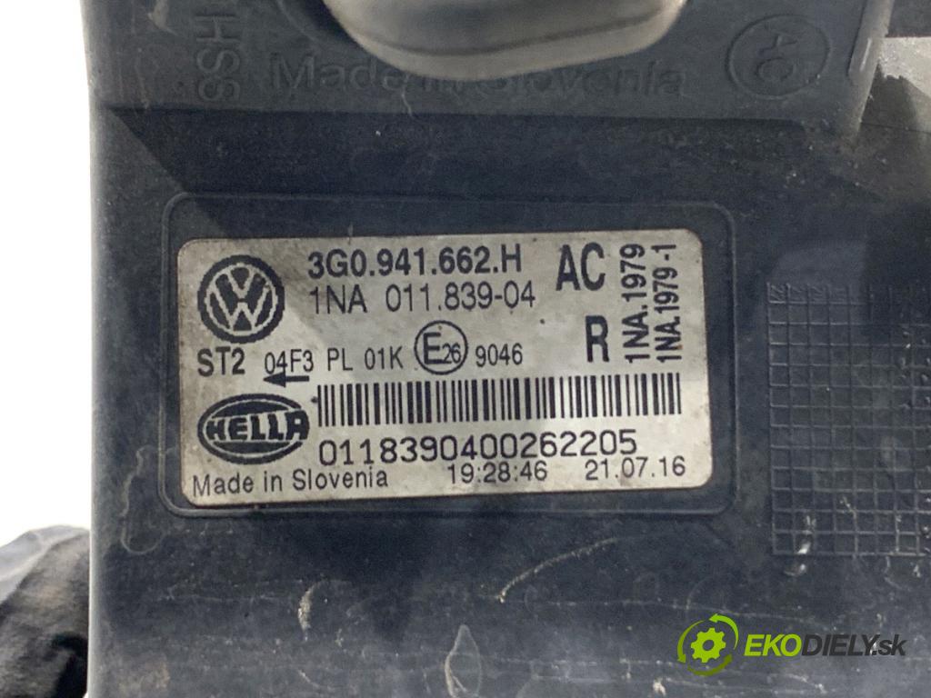 VW PASSAT B8 Kombi 2016 140 kW 2.0 TDI 1968 Hmlové svetlo, hmlovka pravy predný 3G0941662H