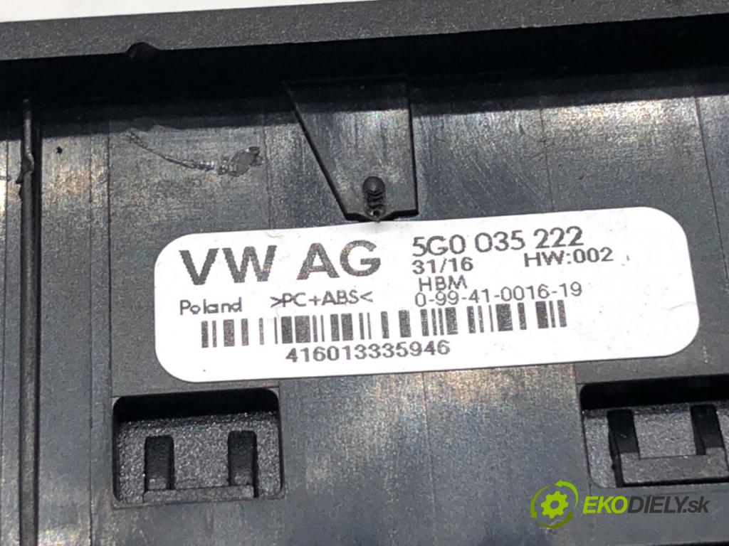 VW PASSAT B8 Kombi 2016 140 kW 2.0 TDI 1968 HNÍZDO: USB 5G0035222