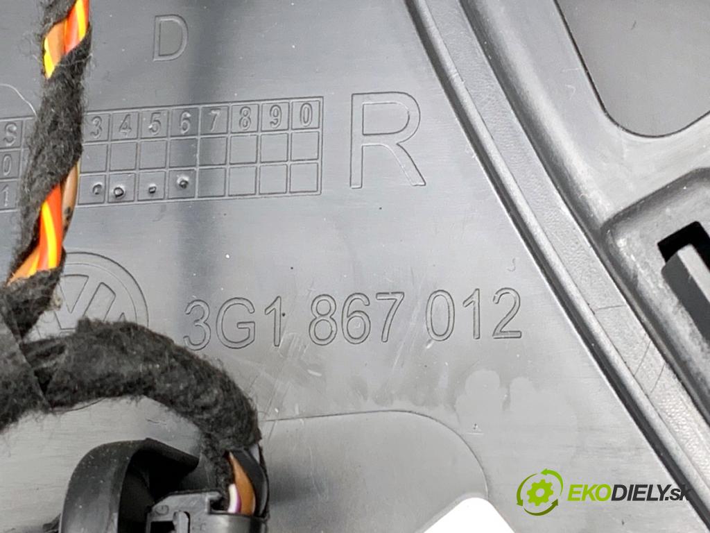 VW PASSAT B8 Kombi 2016 140 kW 2.0 TDI 1968 ča dveře pravý přední část 3G1867012