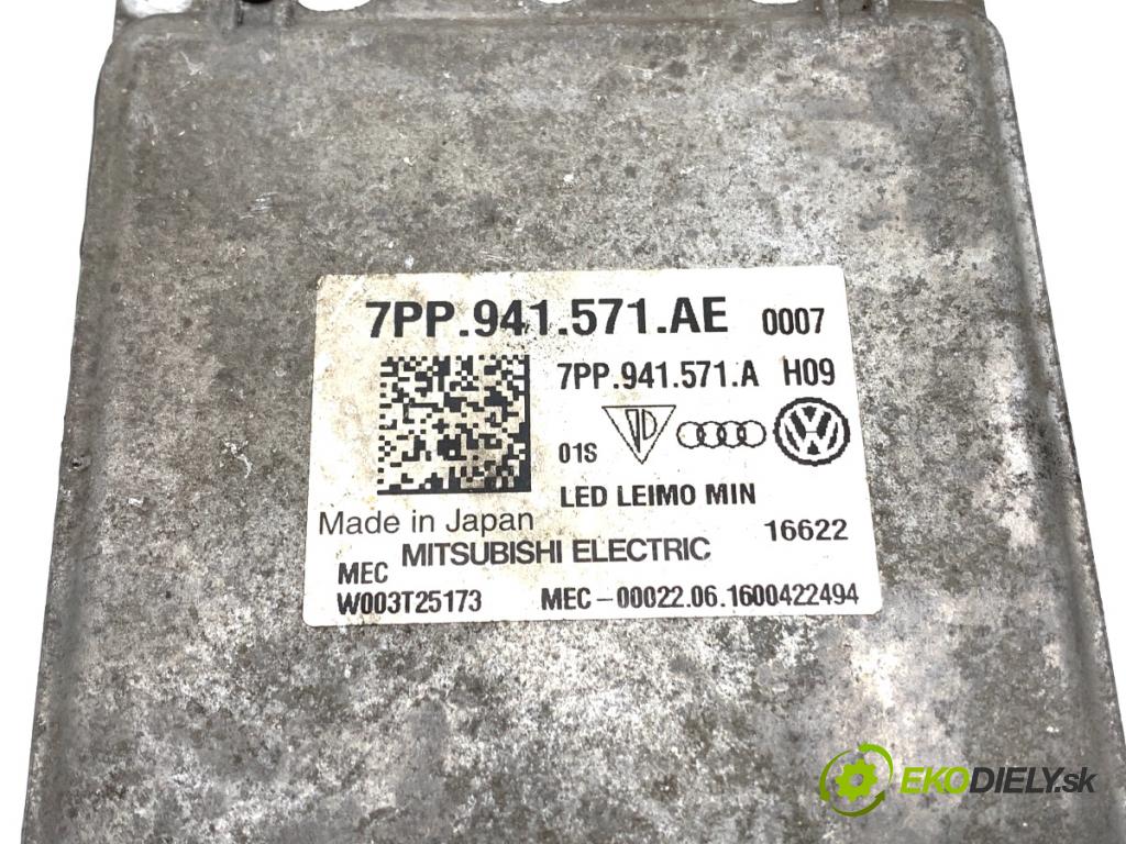 VW PASSAT B8 Kombi 2016 140 kW 2.0 TDI 1968 Menič XENON 7PP941571AE (Riadiaca jednotka xenónu)