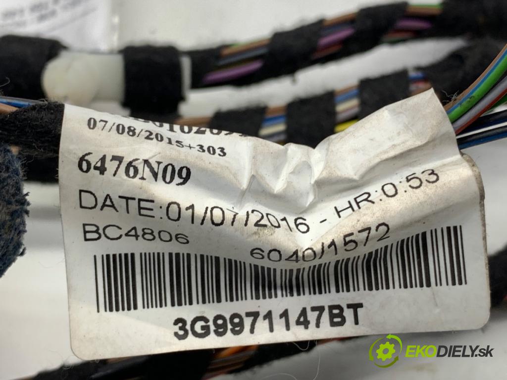 VW PASSAT B8 Kombi 2016 140 kW 2.0 TDI 1968 Káblovačka dverí kufra zad 3G9971147BT