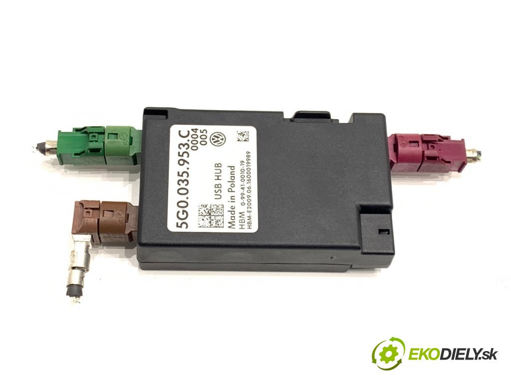 VW PASSAT B8 Kombi 2016 140 kW 2.0 TDI 1968 Modul Riadiaca jednotka USB 5G0035953C