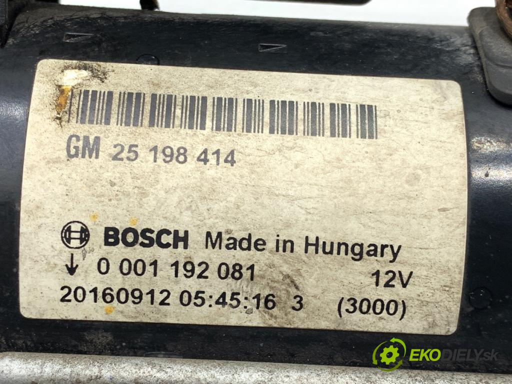 OPEL CORSA E liftback 2016 66 kW 1.4 (08, 68) 1398 Štartér 25198414 (Štartér)
