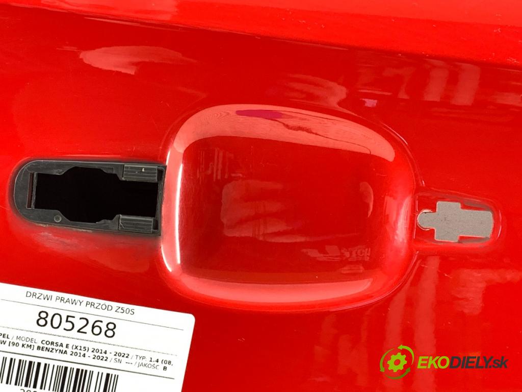 OPEL CORSA E liftback 2016 66 kW 1.4 (08, 68) 1398 Dvere pravy predný Z50S