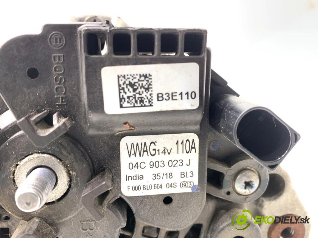 SKODA FABIA III Kombi 2018 55 kW 1.0 999 Alternátor 04C903023J (Alternátor)