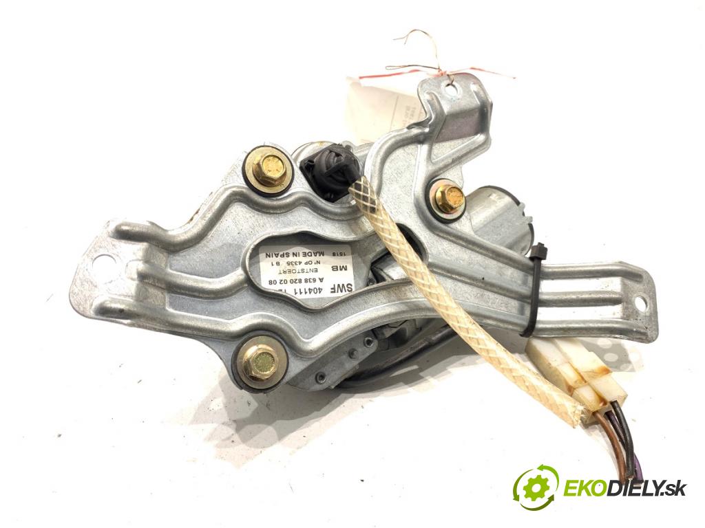 MERCEDES-BENZ W639 Skrzynia 1999 72 kW 110 D 2.3 (638.074, 638.078) 2299 Motor stieračov zad A6388200208