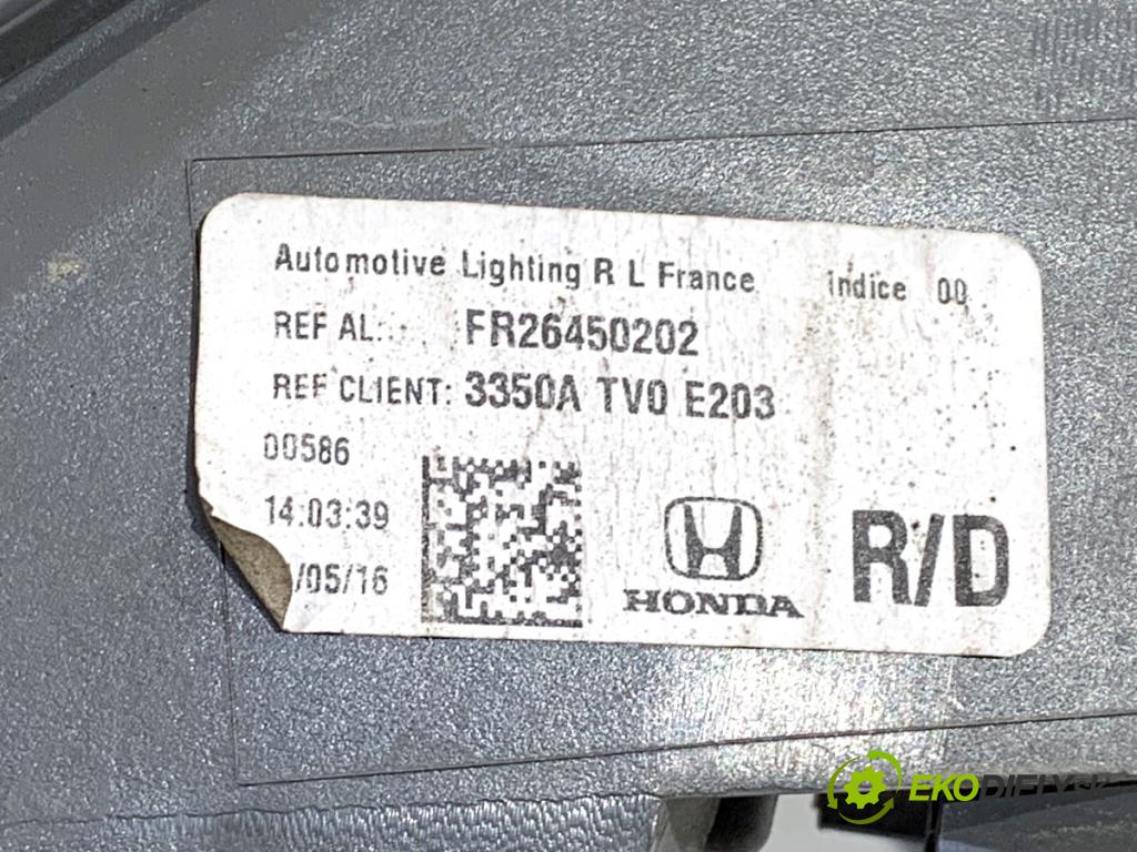 HONDA CIVIC IX liftback 2016 73 kW 1.4 i-VTEC (FK1) 1339 Svetlo pravy zad FR26450202