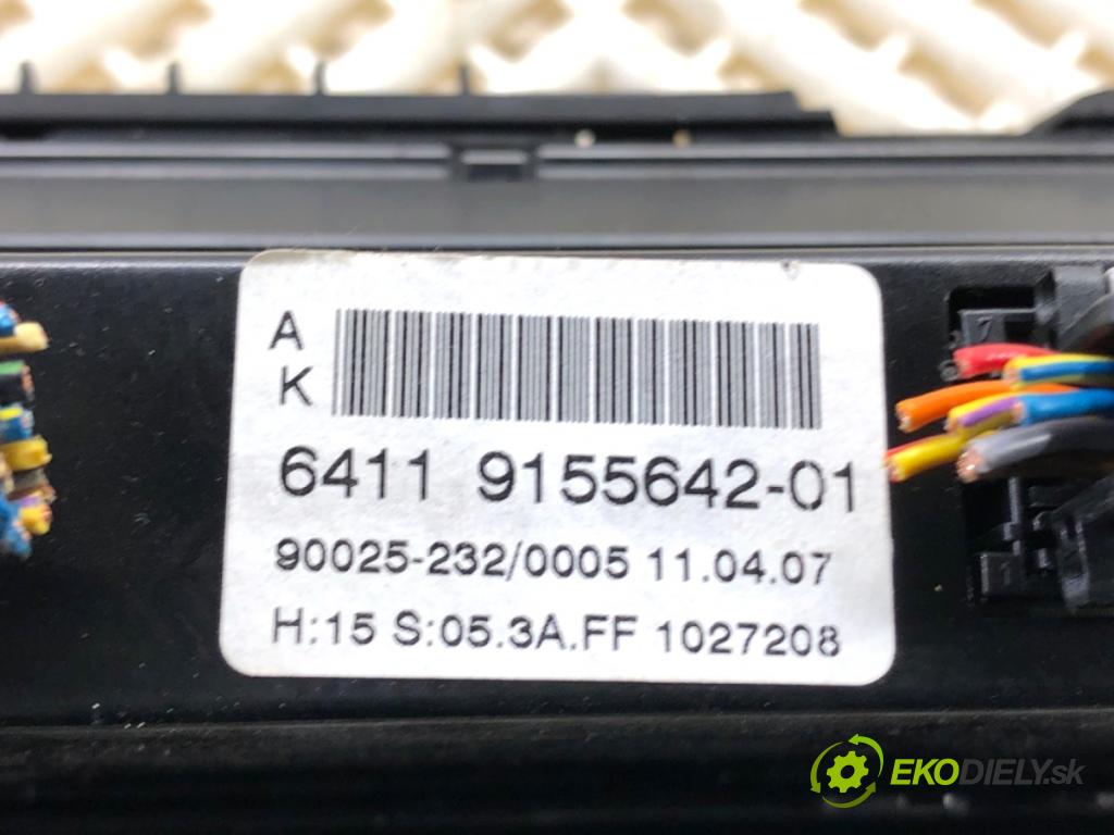 BMW E61 Kombi 2007 120 kW 520 d 1995 Panel ovládania kúrenia 9155642 (Prepínacie páčky pod volantom)