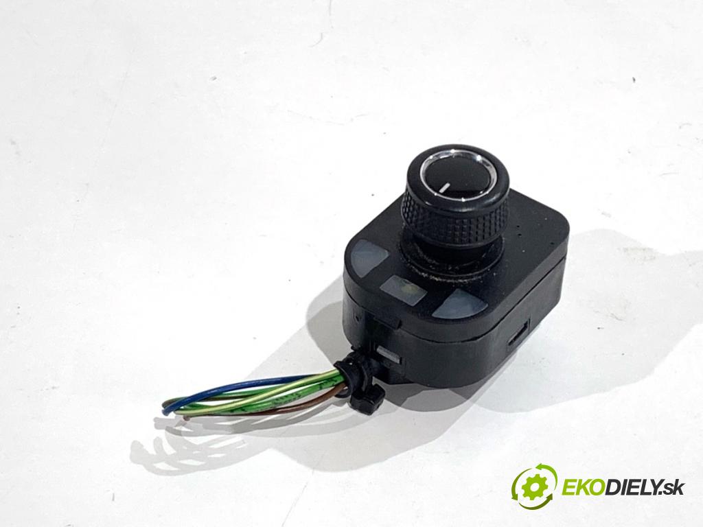 VW PHAETON sedan 2014 176 kW 3.0 V6 TDI 4motion 2967 Prepínač nastavenia spätných zrkadiel 3D0959565F (Prepínacie páčky pod volantom)