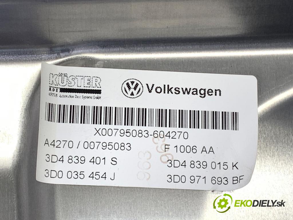 VW PHAETON sedan 2014 176 kW 3.0 V6 TDI 4motion 2967 mechanismus okna levý zadní část 3D0959703G