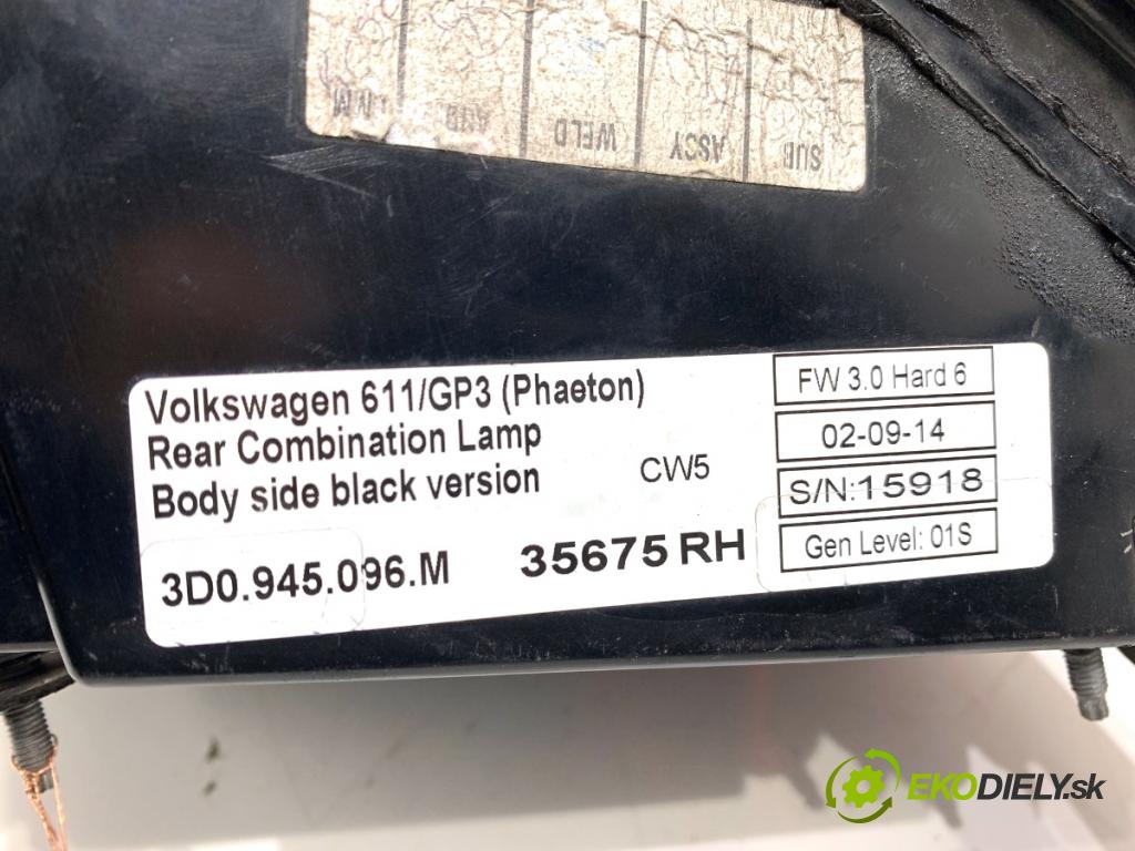 VW PHAETON sedan 2014 176 kW 3.0 V6 TDI 4motion 2967 světlo pravý zadní část