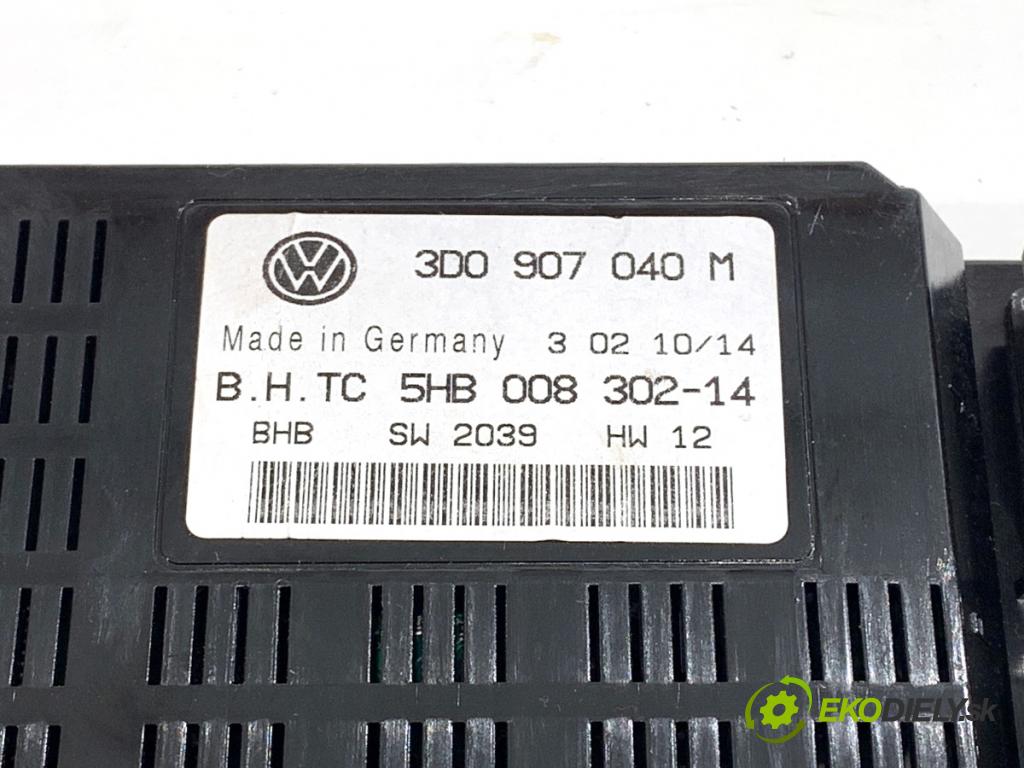 VW PHAETON sedan 2014 176 kW 3.0 V6 TDI 4motion 2967 modul klimatizace 3D0907040M (Klika dveří ostatní)