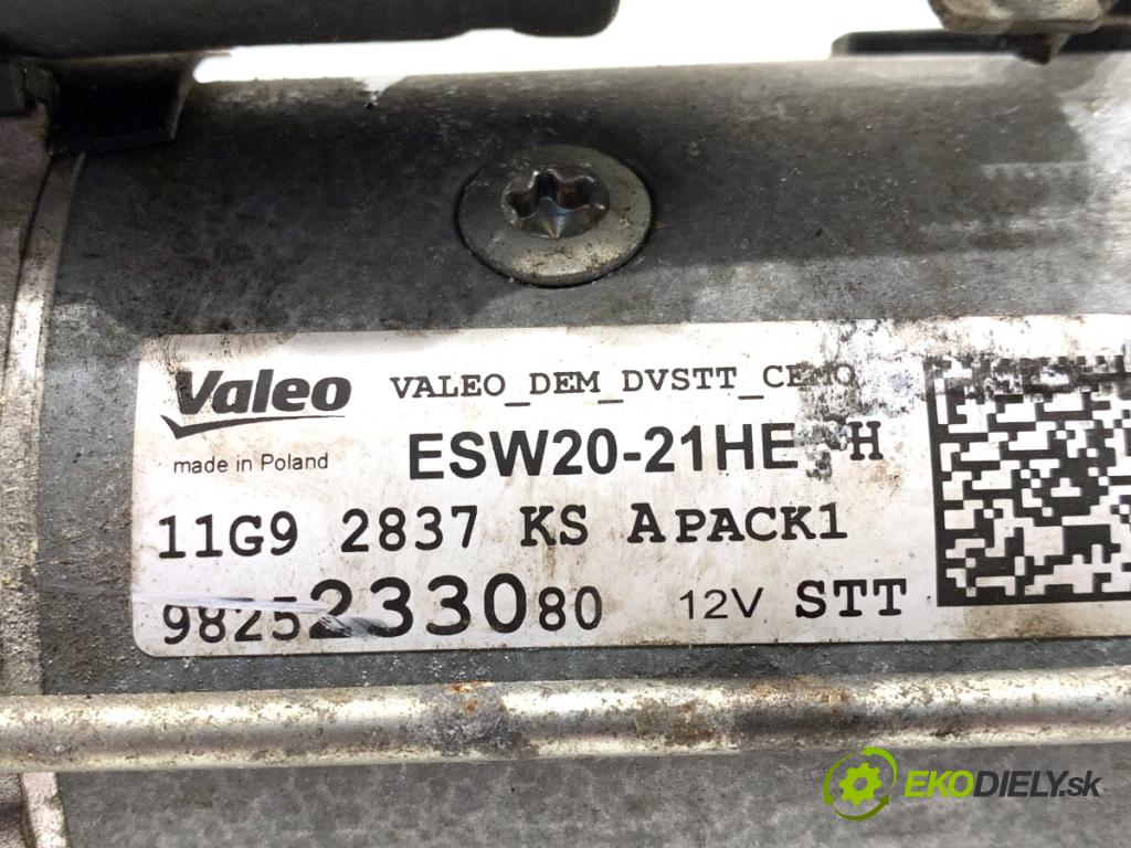 PEUGEOT 508 SW II Kombi 2019 96 kW 1.5 BlueHDi 130 1499 startér 9825233080 (Startér)