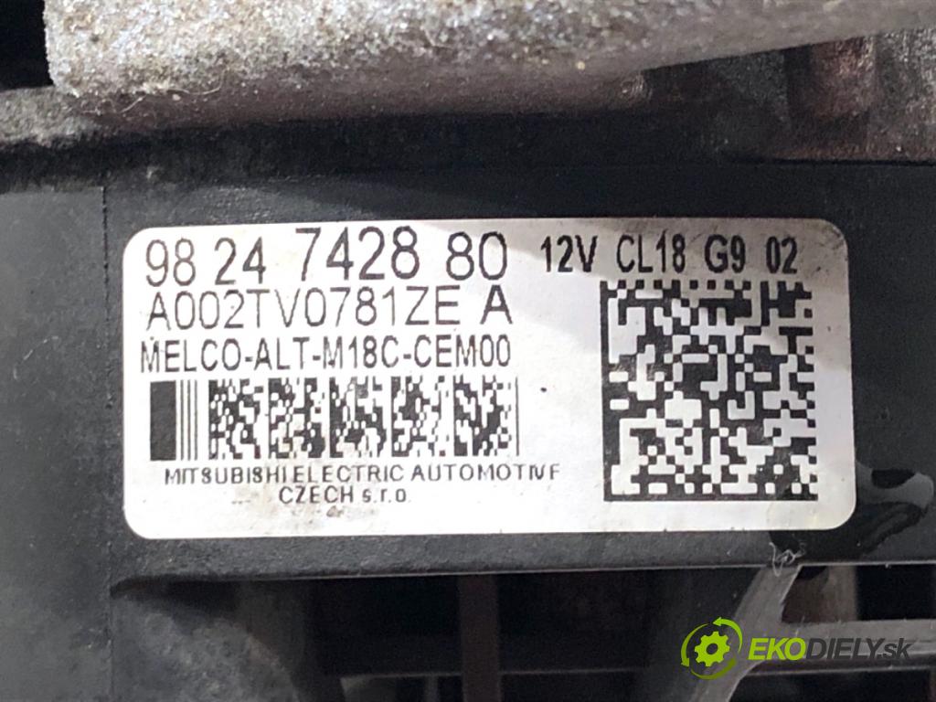 PEUGEOT 508 SW II Kombi 2019 96 kW 1.5 BlueHDi 130 1499 Alternátor 9824742880 (Alternátor)