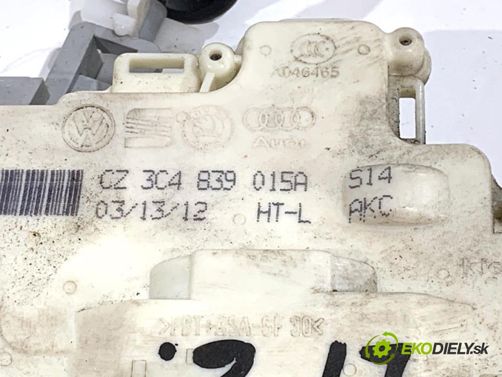 VW PASSAT B7 Kombi 2012 103 kW 2.0 TDI 1968 zámok dveře levý zadní část 3C4839015A