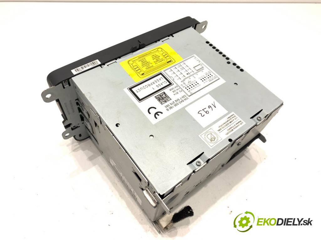 VW PASSAT B7 Kombi 2012 103 kW 2.0 TDI 1968 RADIO 5K0035190B (Audio zařízení)