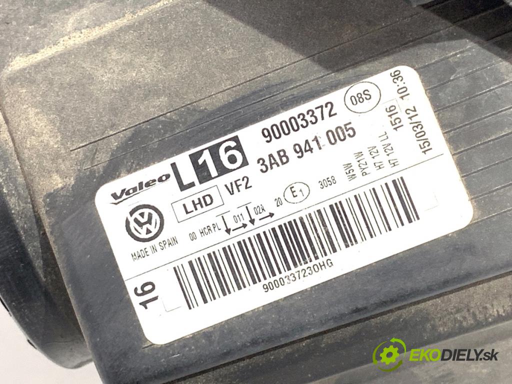 VW PASSAT B7 Kombi 2012 103 kW 2.0 TDI 1968 Svetlomet ľavy predný 3AB941005