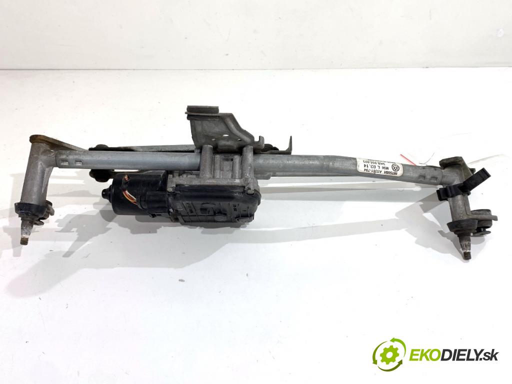 VW PASSAT B7 Kombi 2012 103 kW 2.0 TDI 1968 Mechanizmus stieračov predný 3AB955023 (Motorček stieračov predný)