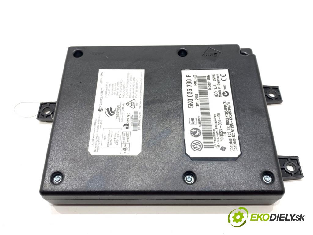 VW PASSAT B7 Kombi 2012 103 kW 2.0 TDI 1968 Modul BLUETOOTH 5K0035730F (Riadiaca jednotka ostatné)