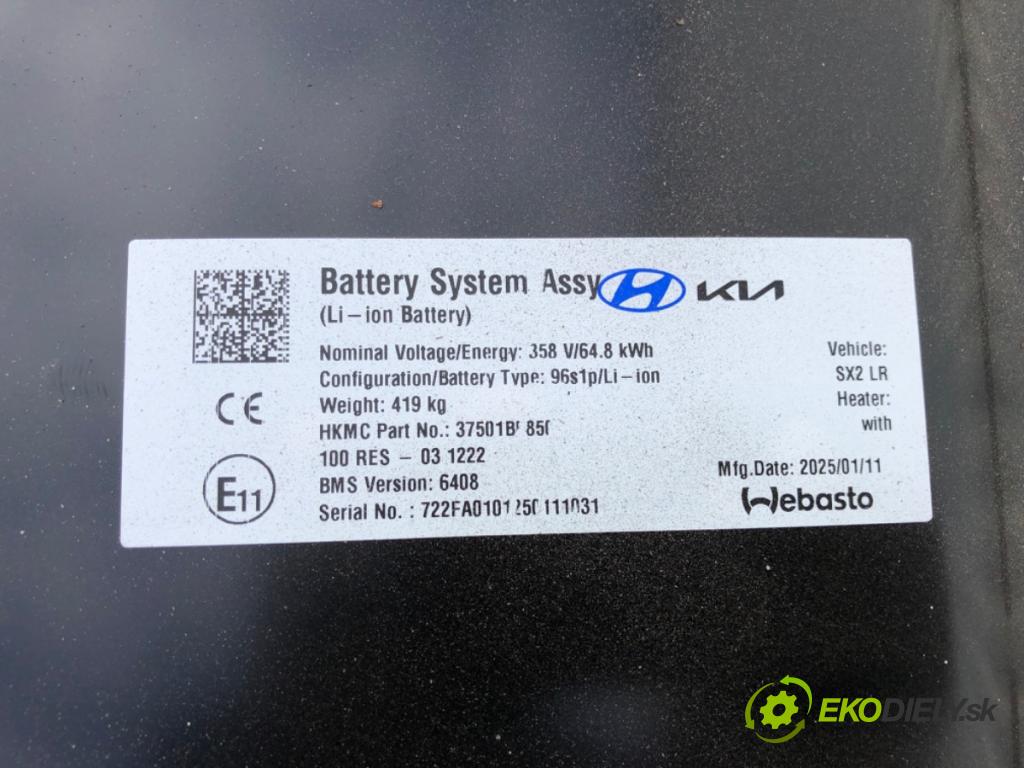 HYUNDAI KONA (SX2) 2025 150 kW EV (n/d ccm / 150 kW / 204 KM) 0 BATERIA HYBRYDA 37501BF850