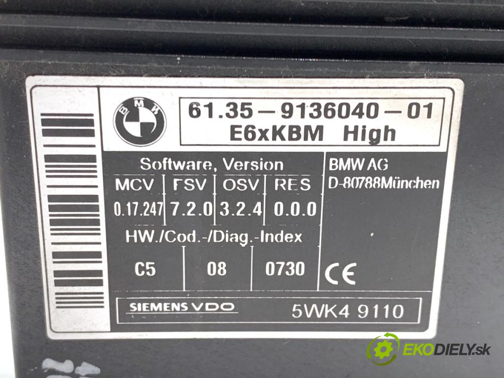 BMW E61 Kombi 2007 130 kW 525 d 2497 Modul komfortu  (Modul komfortu)
