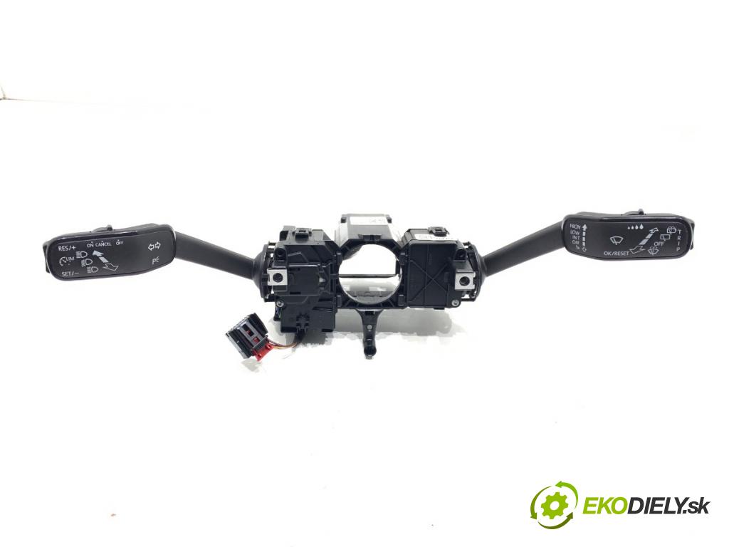 SKODA FABIA III Kombi 2017 77 kW 1.4 TDI 1422 Prepínač kombinovaný 6C0953501J (Prepínacie páčky pod volantom)