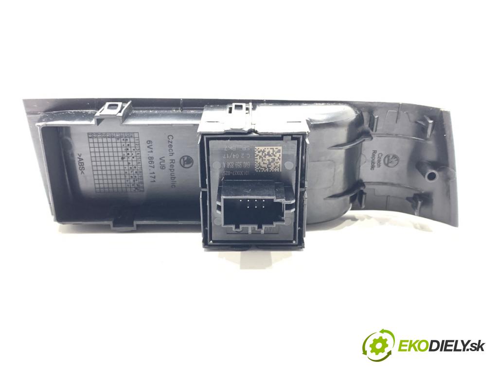 SKODA FABIA III Kombi 2017 77 kW 1.4 TDI 1422 Prepínač okien 6V0959858A (Prepínacie páčky pod volantom)