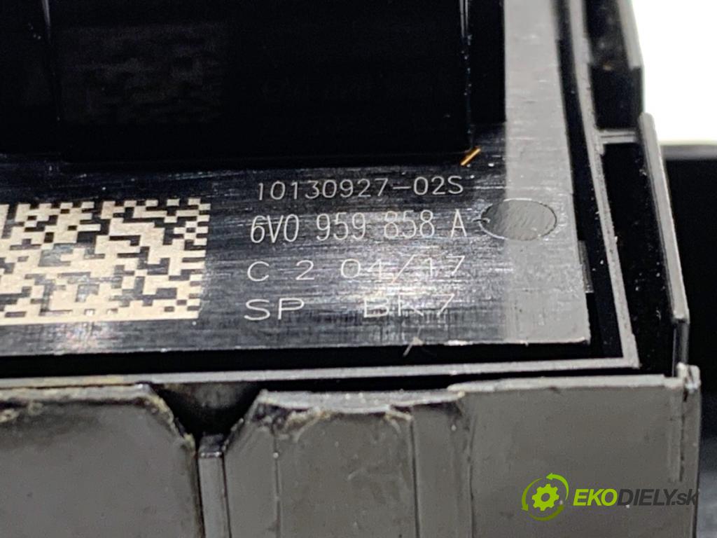 SKODA FABIA III Kombi 2017 77 kW 1.4 TDI 1422 Prepínač okien 6V0959858A (Prepínacie páčky pod volantom)