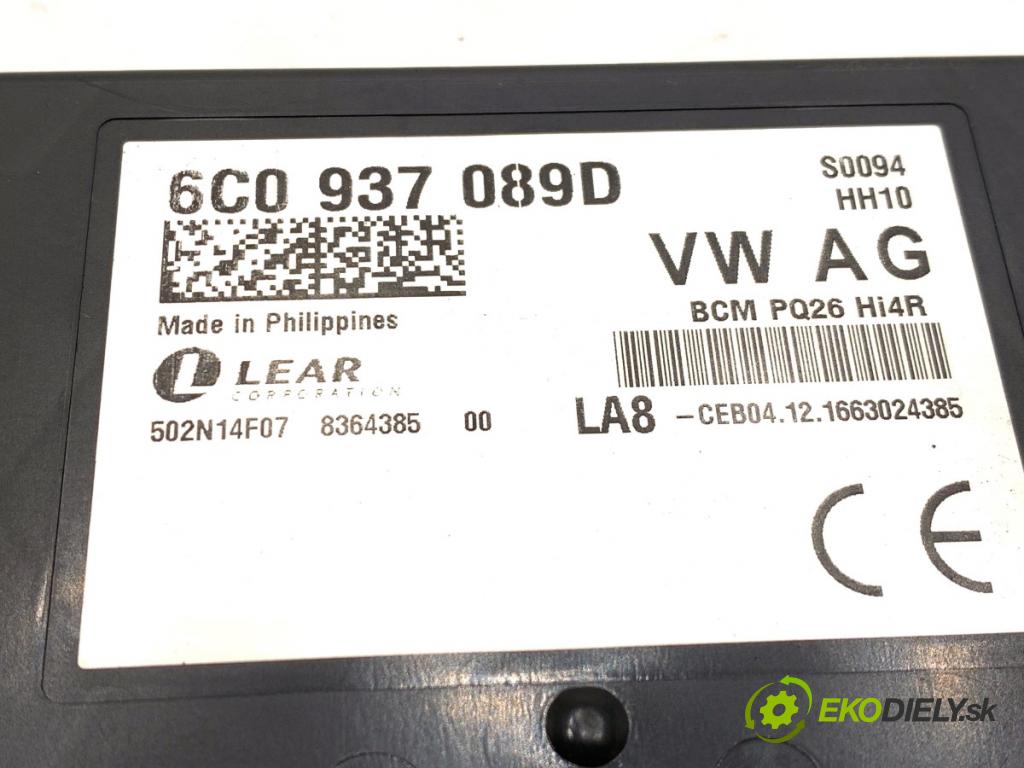 SKODA FABIA III Kombi 2017 77 kW 1.4 TDI 1422 Modul BCM 6C0937089D (Riadiaca jednotka ostatné)