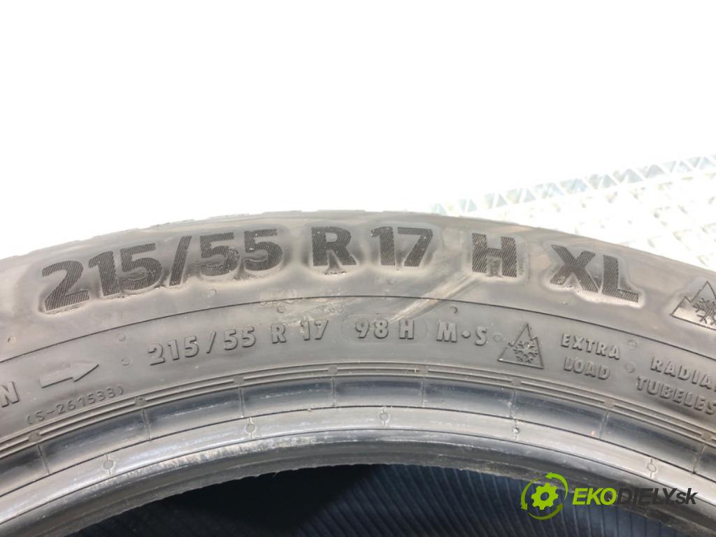 --- ---      PNEUMATIKA: zima 2X 215/55 17" CONTINENTAL