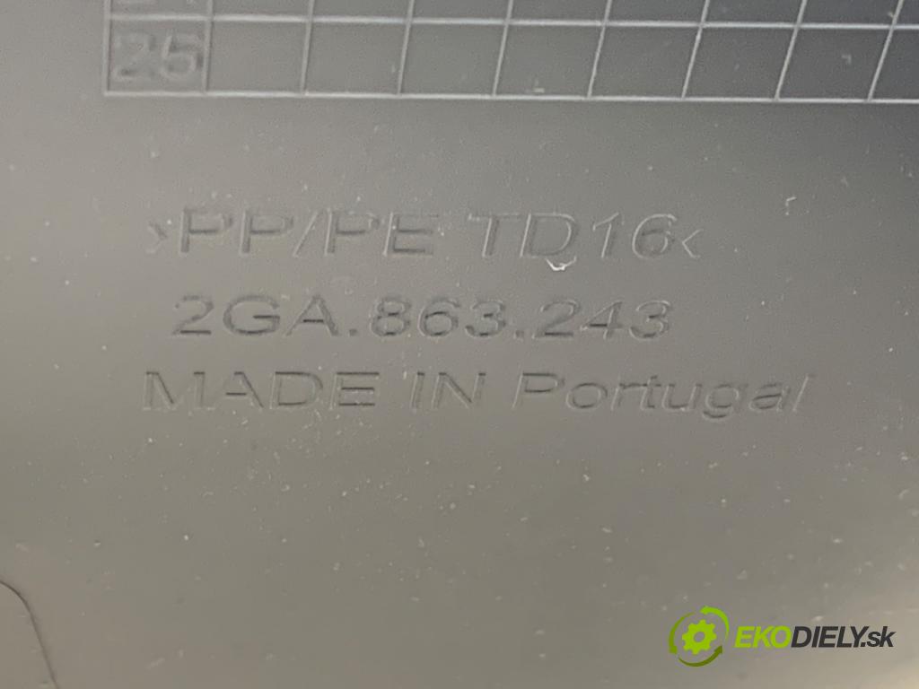 VW T-ROC SUV 2019 110 kW 2.0 TDI 1968 Tunel středový  (Středový tunel)