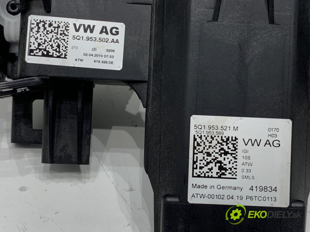 VW T-ROC SUV 2019 110 kW 2.0 TDI 1968 Prepínač kombinovaný 5Q1953521M (Prepínacie páčky pod volantom)