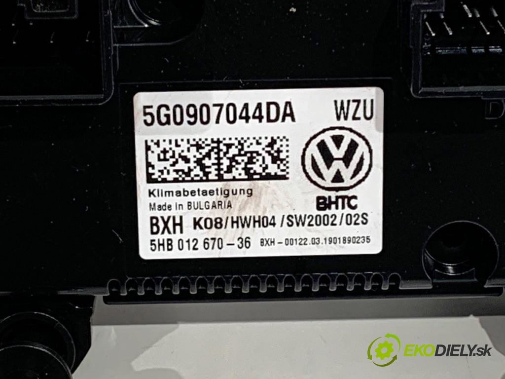 VW T-ROC SUV 2019 110 kW 1.5 TSI 1495 Panel ovládania kúrenia 5G0907044DA (Prepínacie páčky pod volantom)