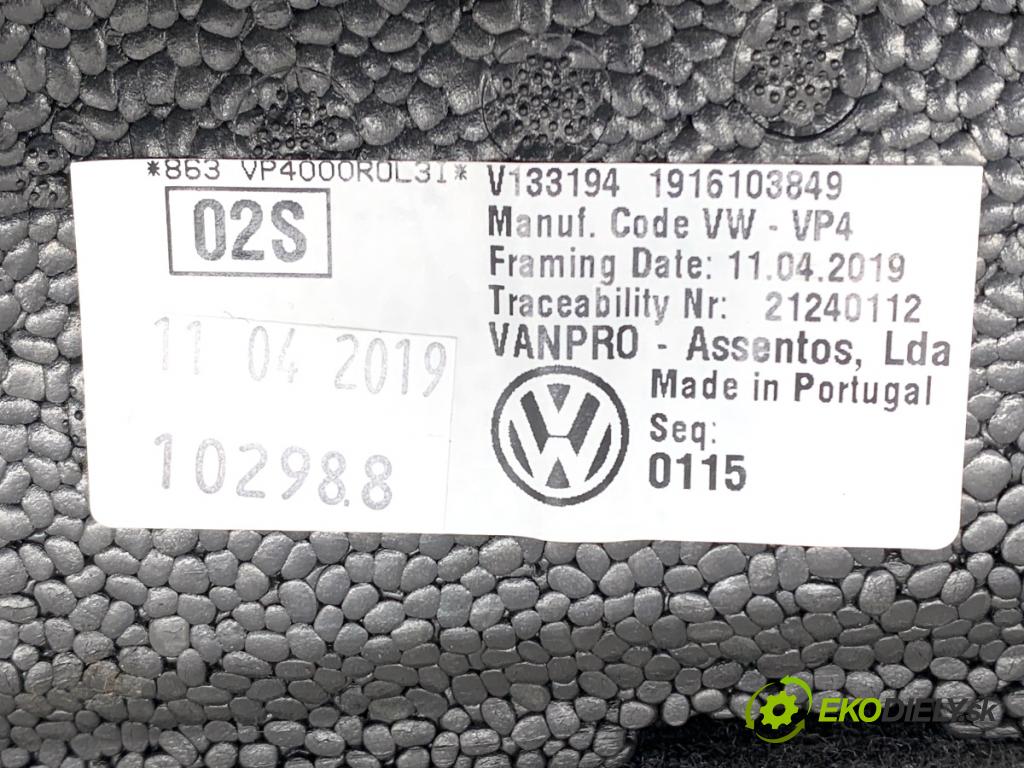 VW T-ROC SUV 2019 110 kW 1.5 TSI 1495 Sedadlo druhý rad