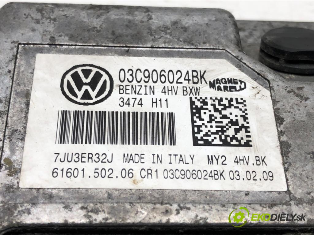 SEAT IBIZA IV liftback 2009 63 kW 1.4 1390 riadiaca jednotka Motor 03C906024BK (Riadiaca jednotka)