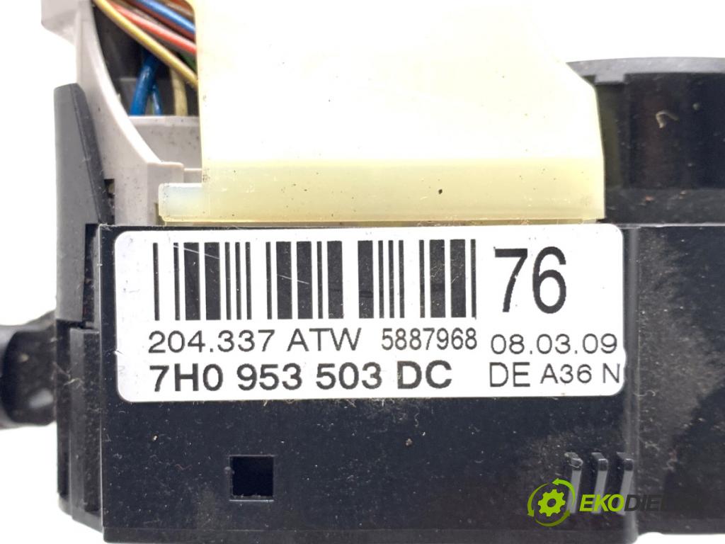 SEAT IBIZA IV liftback 2009 63 kW 1.4 1390 Prepínač kombinovaný 7H0953503DC (Prepínacie páčky pod volantom)