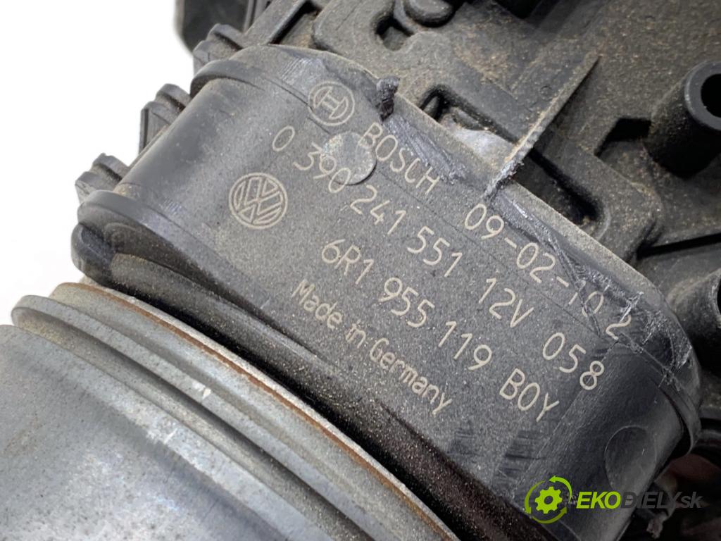 SEAT IBIZA IV liftback 2009 63 kW 1.4 1390 Mechanizmus stieračov predný 6R1955023A (Motorček stieračov predný)