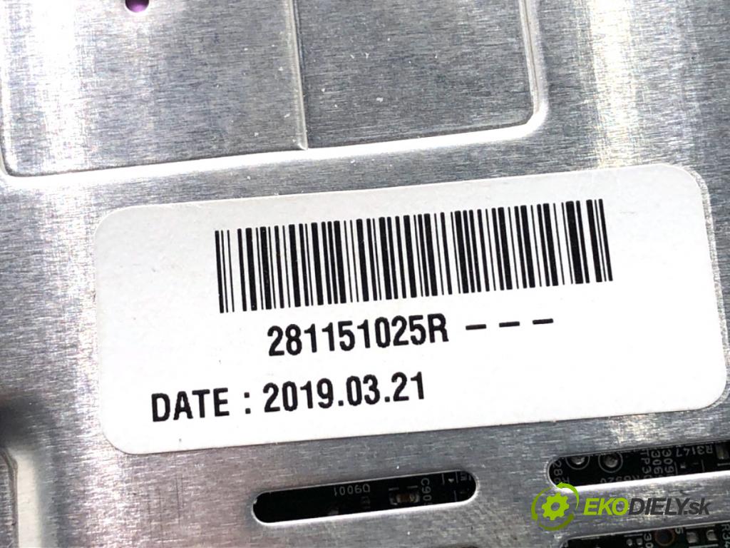 RENAULT MEGANE IV liftback 2019 85 kW 1.5 Blue dCi 115 (B9A6) 1461 RADIO 281151025R (Audio zariadenie)