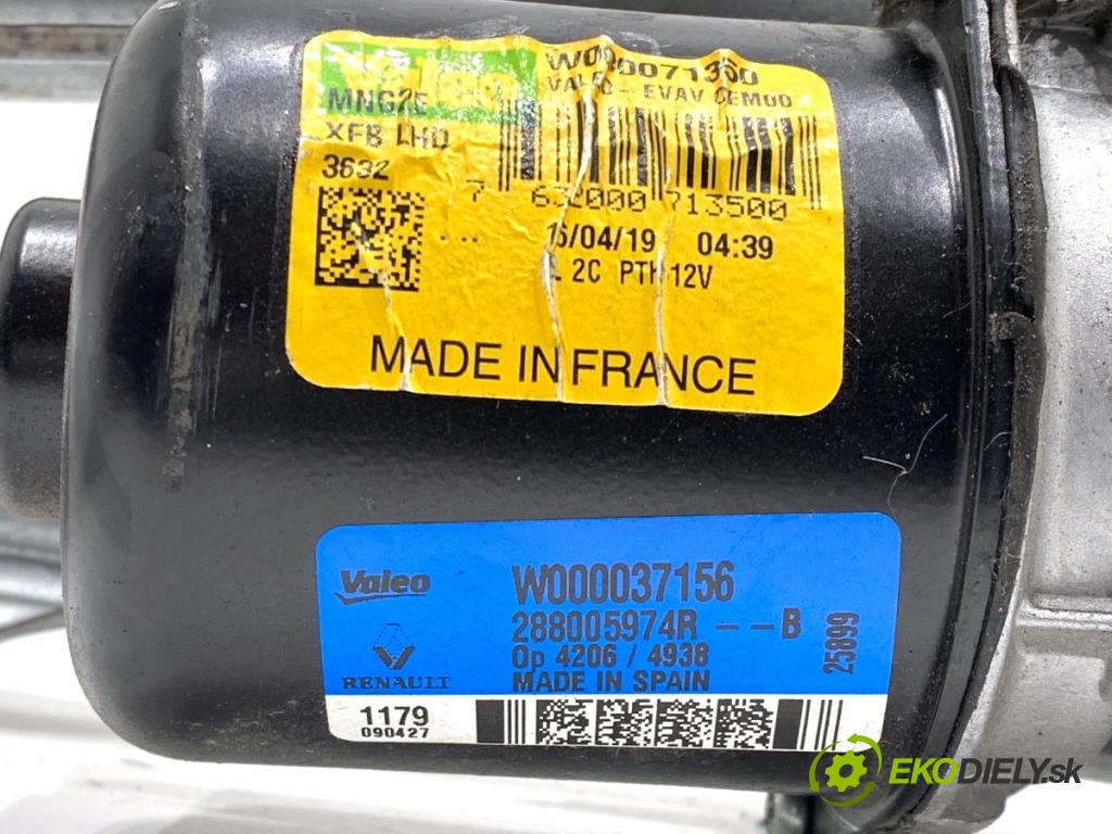 RENAULT MEGANE IV liftback 2019 85 kW 1.5 Blue dCi 115 (B9A6) 1461 mechanismus stěračů přední část 288005974R (Motorek stěračů přední)