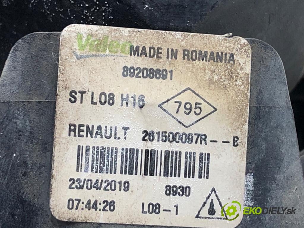 RENAULT MEGANE IV liftback 2019 85 kW 1.5 Blue dCi 115 (B9A6) 1461 Hmlové svetlo, hmlovka ľavy predný 261500097R