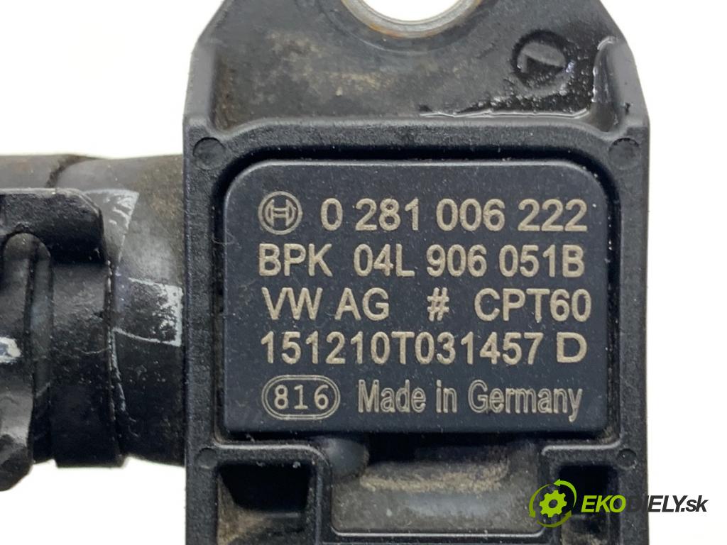 VW GOLF VII Kombi 2016 81 kW 1.6 TDI 1598 Snímač tlaku 04L906051B 0281006222 (Snímač tlaku)