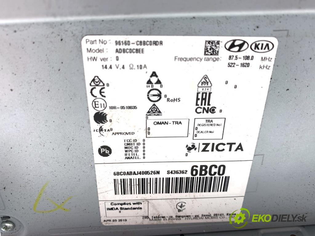 HYUNDAI i20 II liftback 2019 62 kW 1.2 1248 Dislpej 96160-C8BC0RDR (Prístrojová doska)