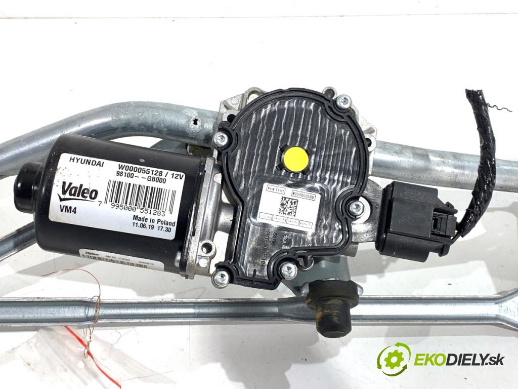 HYUNDAI i20 II liftback 2019 62 kW 1.2 1248 mechanismus stěračů přední část 98100-GB000 (Motorek stěračů přední)