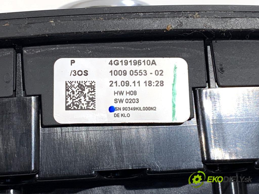 AUDI A6 C7 sedan 2011 180 kW 3.0 TDI quattro 2967 Panel ovládaní radia 4G1919610A (Páčky pod volantem)