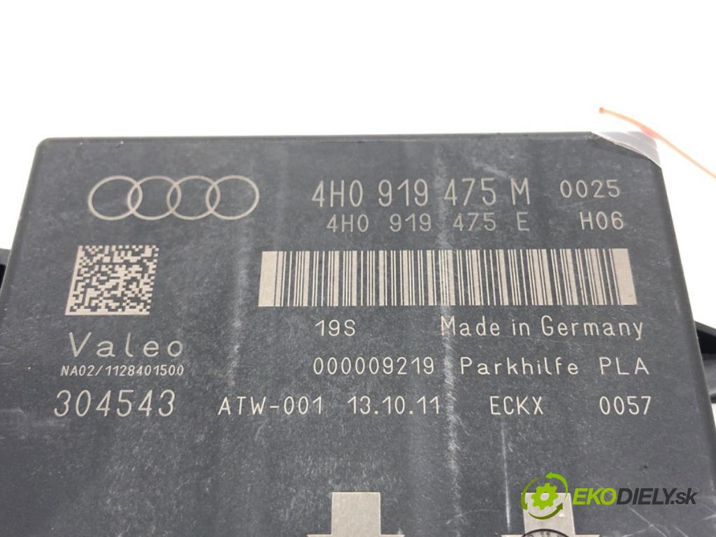 AUDI A6 C7 sedan 2011 180 kW 3.0 TDI quattro 2967 Modul PDC 4H0919475M (Riadiaca jednotka ostatné)