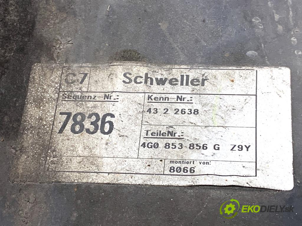 AUDI A6 C7 sedan 2011 180 kW 3.0 TDI quattro 2967 lišta prahová pravý 4G0853856G