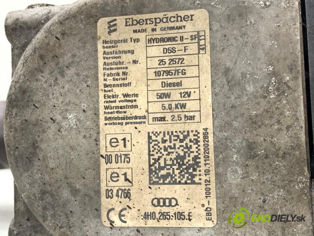 AUDI A6 C7 sedan 2011 180 kW 3.0 TDI quattro 2967 Webasto 4H0265105E (Webasto (nezávislé kúrenie))